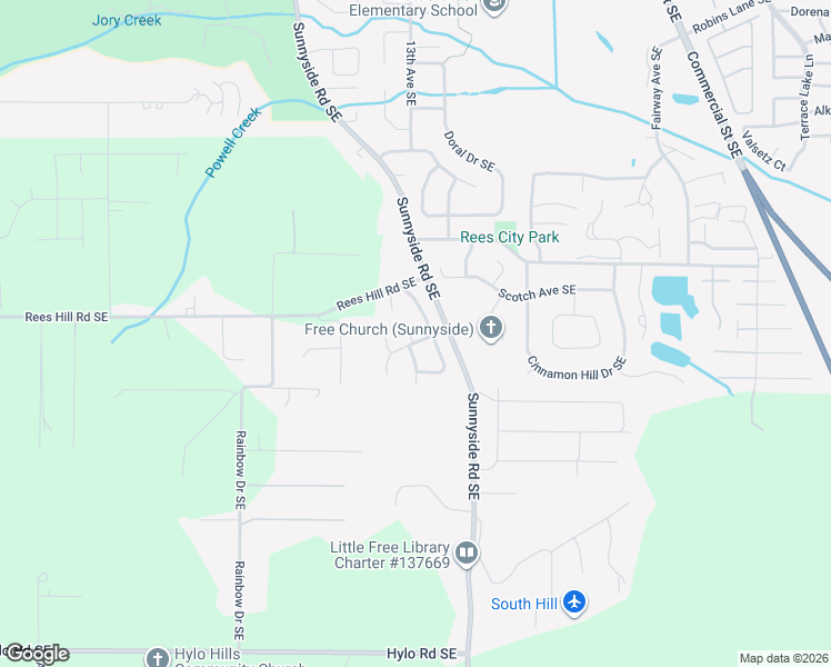 map of restaurants, bars, coffee shops, grocery stores, and more near 1331 Osprey Avenue Southeast in Salem