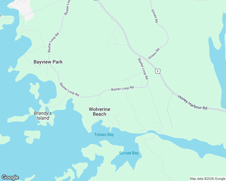 map of restaurants, bars, coffee shops, grocery stores, and more near 69 Lamoureux Lane in Port Severn