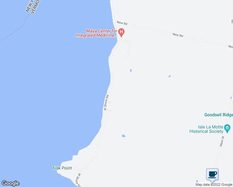 map of restaurants, bars, coffee shops, grocery stores, and more near 3169 West Shore Road in Isle La Motte