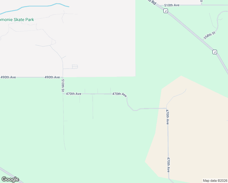 map of restaurants, bars, coffee shops, grocery stores, and more near E5234 470th Avenue in Menomonie