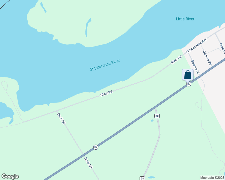 map of restaurants, bars, coffee shops, grocery stores, and more near 214 River Road in Waddington