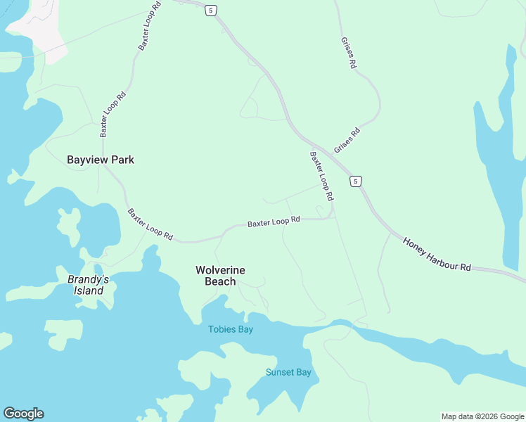 map of restaurants, bars, coffee shops, grocery stores, and more near 69 Lamoureux Lane in Port Severn