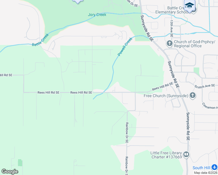 map of restaurants, bars, coffee shops, grocery stores, and more near 835-929 Rees Hill Rd SE in Salem
