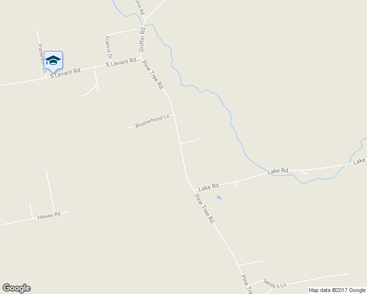 map of restaurants, bars, coffee shops, grocery stores, and more near 432 Pine Tree Road in Levant