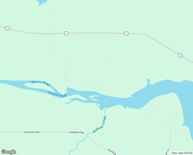 map of restaurants, bars, coffee shops, grocery stores, and more near 6650 Birchwood Shores Lane in Oconto Falls