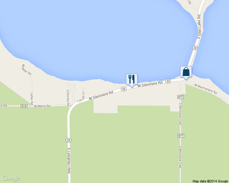 map of restaurants, bars, coffee shops, grocery stores, and more near 7111 West Glenmere Road in Empire