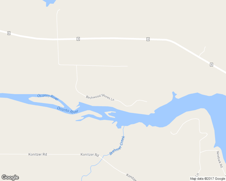 map of restaurants, bars, coffee shops, grocery stores, and more near 6650 Birchwood Shores Lane in Oconto Falls