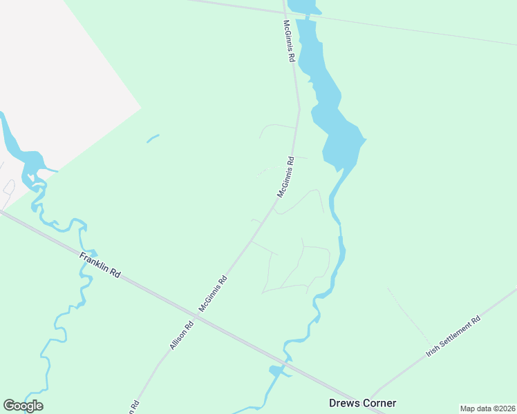 map of restaurants, bars, coffee shops, grocery stores, and more near 65 McGinnis Road in Waddington