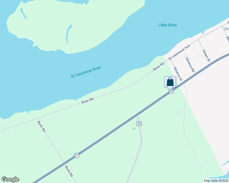 map of restaurants, bars, coffee shops, grocery stores, and more near 214 River Road in Waddington