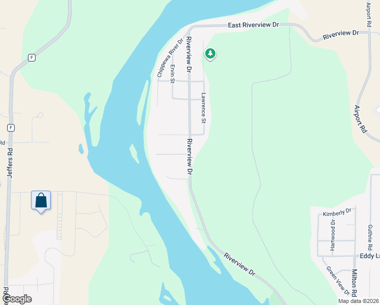 map of restaurants, bars, coffee shops, grocery stores, and more near 3222 Donna Court in Eau Claire