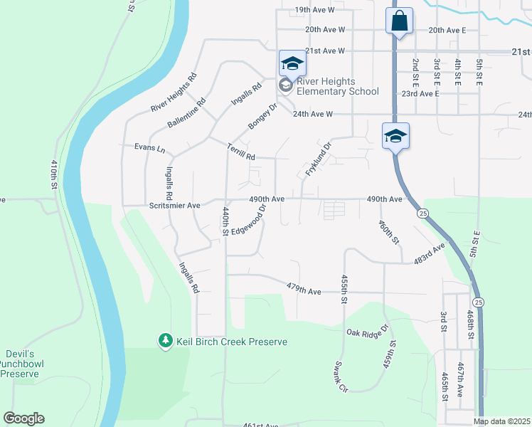 map of restaurants, bars, coffee shops, grocery stores, and more near in Menomonie