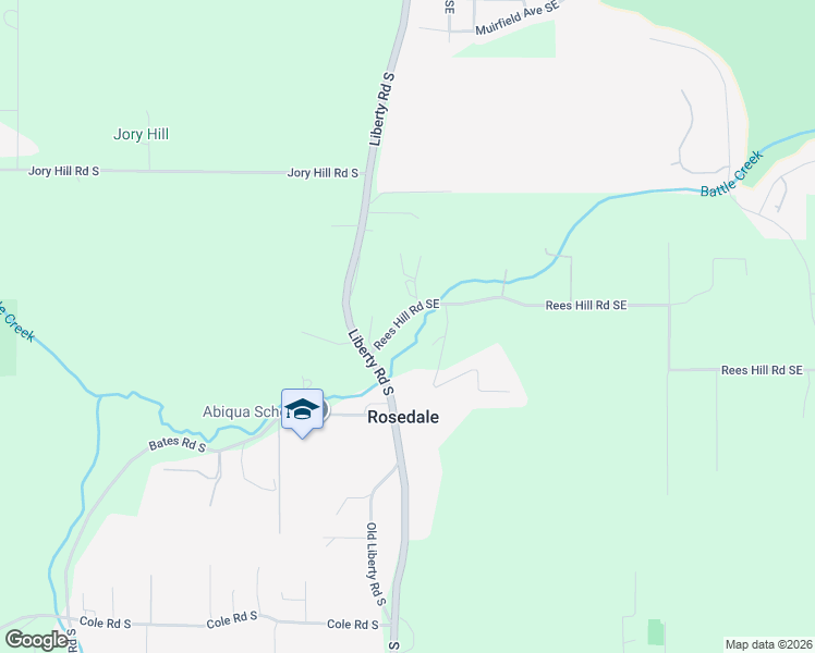 map of restaurants, bars, coffee shops, grocery stores, and more near 161 Rees Hill Road Southeast in Salem