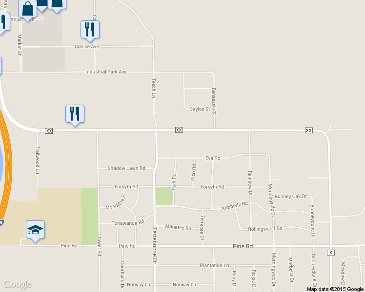 map of restaurants, bars, coffee shops, grocery stores, and more near 1841 County Road XX in Mosinee