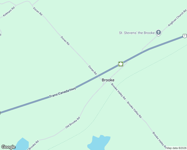 map of restaurants, bars, coffee shops, grocery stores, and more near 107 Doran Road in Maberly