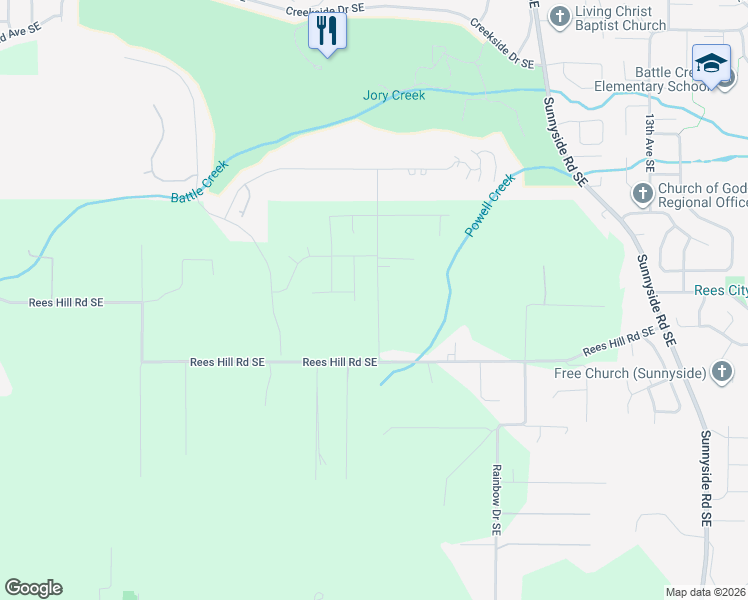 map of restaurants, bars, coffee shops, grocery stores, and more near 6720 Devon Avenue Southeast in Salem