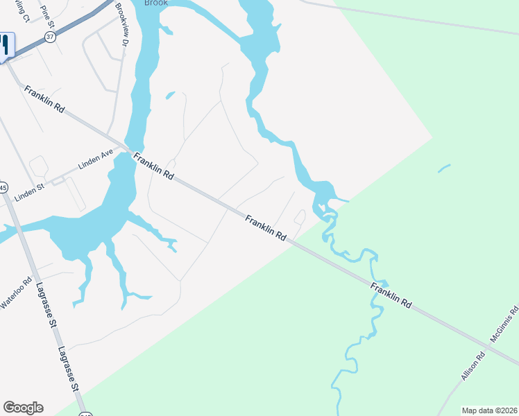 map of restaurants, bars, coffee shops, grocery stores, and more near 147 Franklin Road in Waddington