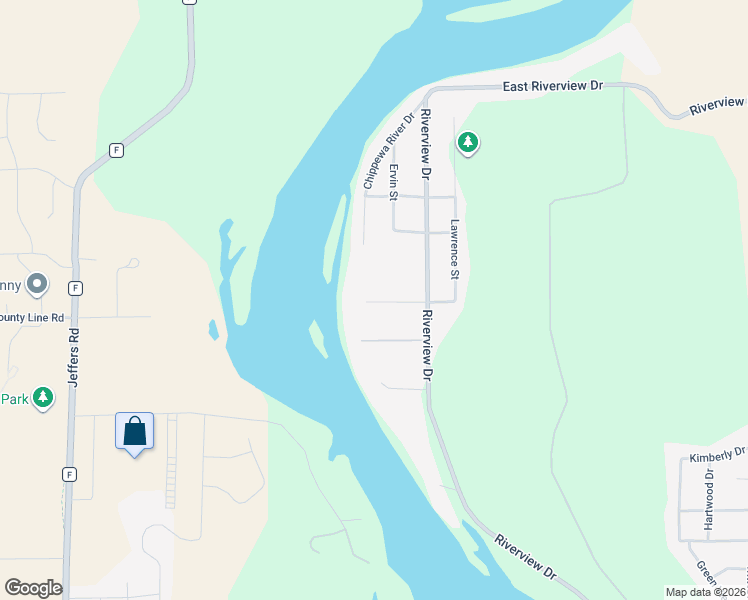 map of restaurants, bars, coffee shops, grocery stores, and more near 131 Hickory Lane in Eau Claire