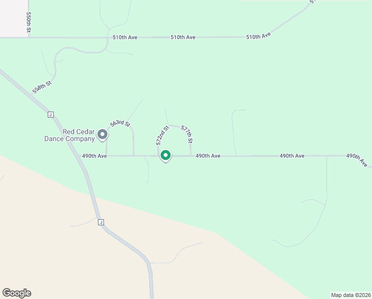 map of restaurants, bars, coffee shops, grocery stores, and more near N4915 577th Street in Menomonie