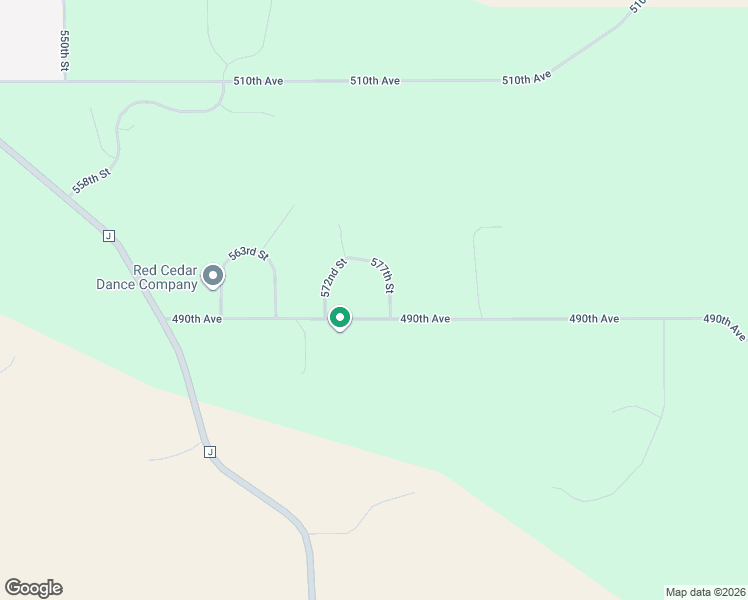 map of restaurants, bars, coffee shops, grocery stores, and more near N4915 577th Street in Menomonie