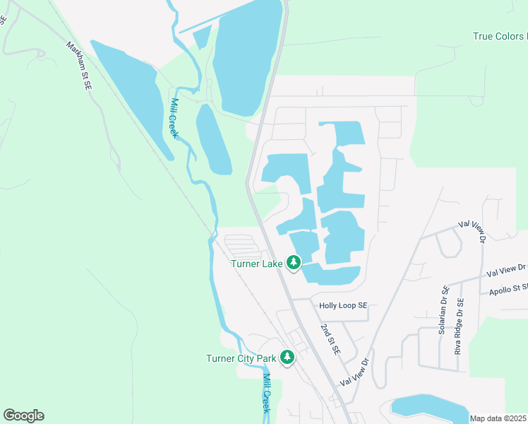 map of restaurants, bars, coffee shops, grocery stores, and more near 6686 Turner Road Southeast in Turner
