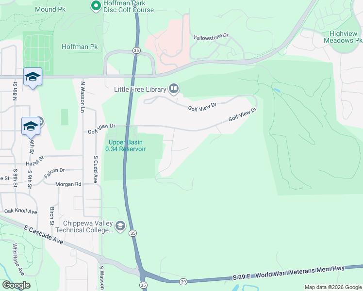 map of restaurants, bars, coffee shops, grocery stores, and more near 1659 Sunwood Court in River Falls