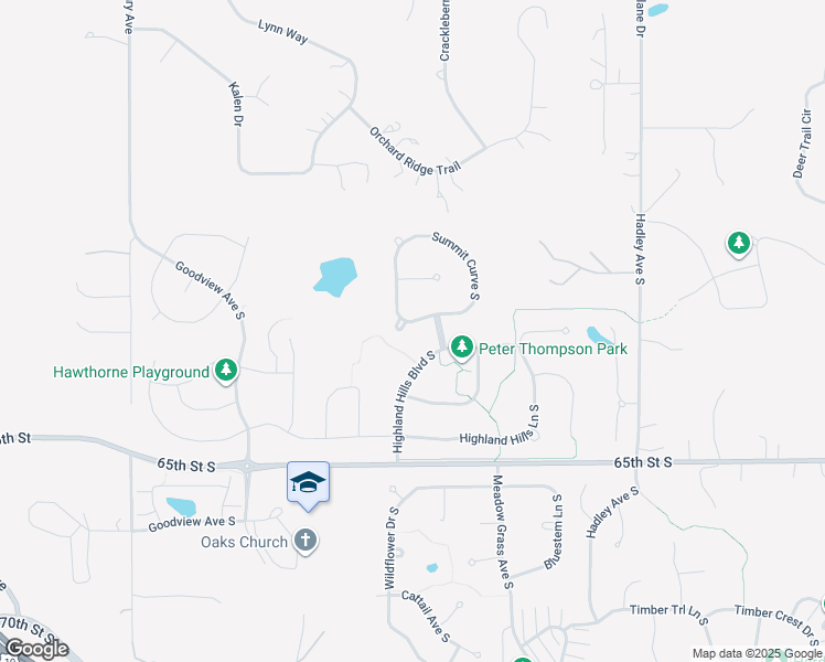 map of restaurants, bars, coffee shops, grocery stores, and more near 6094 Summit Curve South in Cottage Grove