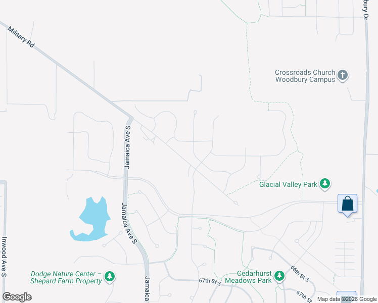 map of restaurants, bars, coffee shops, grocery stores, and more near 6397 Jasmine Avenue South in Cottage Grove