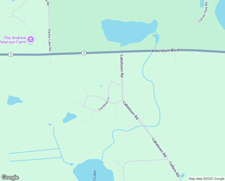 map of restaurants, bars, coffee shops, grocery stores, and more near 8015 Cardinal Lane in Waconia
