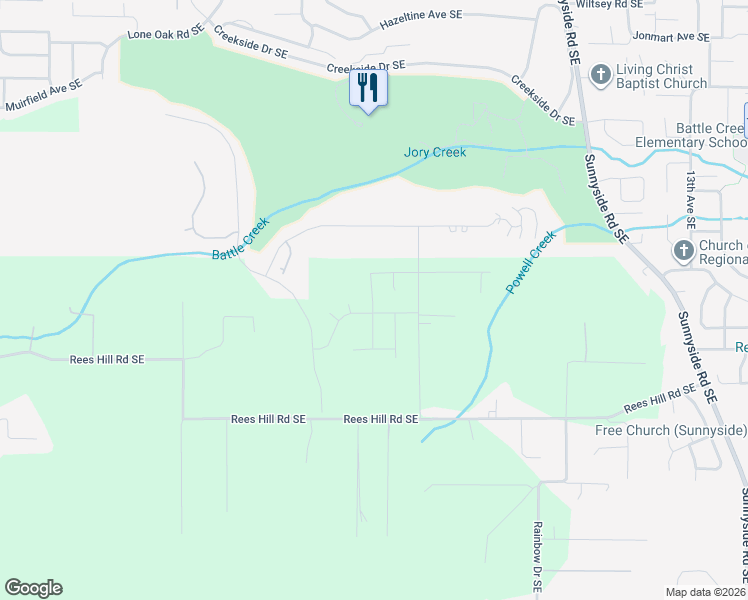 map of restaurants, bars, coffee shops, grocery stores, and more near 6719 Devon Avenue Southeast in Salem