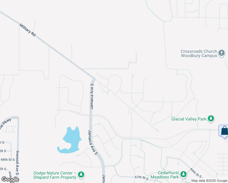 map of restaurants, bars, coffee shops, grocery stores, and more near 9054 Military Road in Cottage Grove