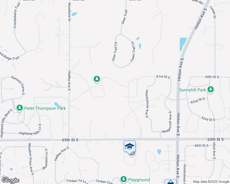 map of restaurants, bars, coffee shops, grocery stores, and more near 5956 Deer Trail Circle in Woodbury