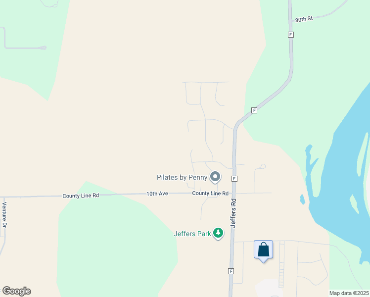 map of restaurants, bars, coffee shops, grocery stores, and more near 6274 Aspen Meadow Court in Eau Claire