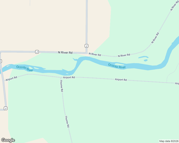 map of restaurants, bars, coffee shops, grocery stores, and more near 4098 Airport Road in Oconto