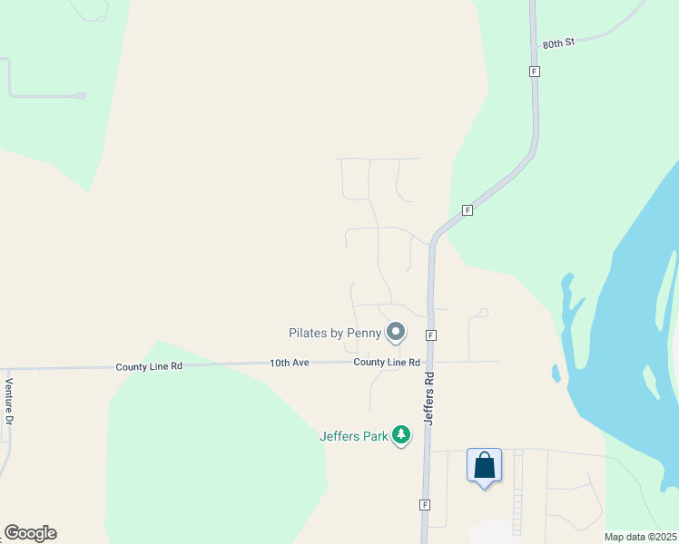 map of restaurants, bars, coffee shops, grocery stores, and more near 6274 Aspen Meadow Court in Eau Claire