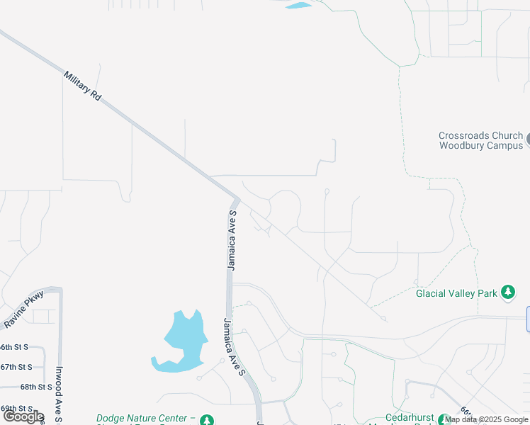 map of restaurants, bars, coffee shops, grocery stores, and more near 9054 Military Road in Cottage Grove