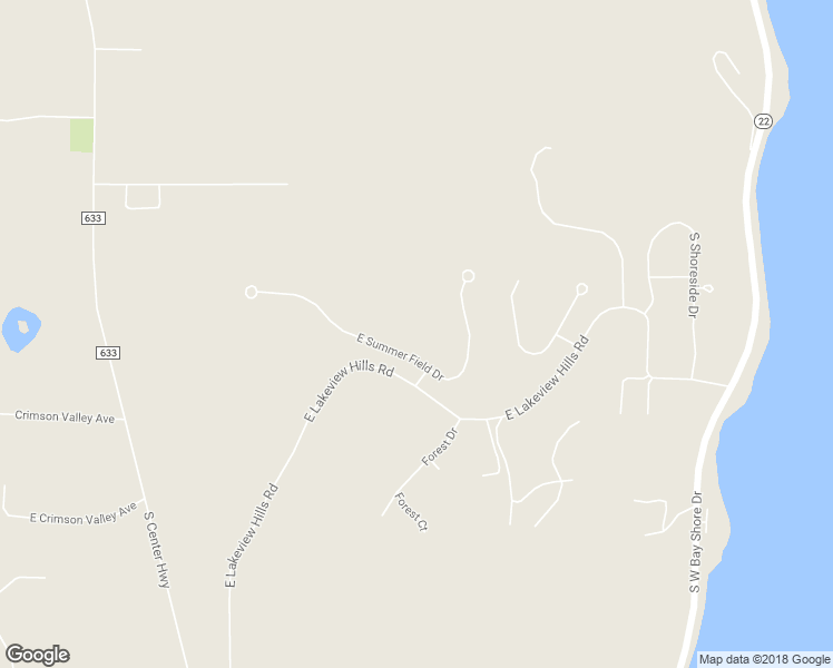 map of restaurants, bars, coffee shops, grocery stores, and more near 9683 East Lakeview Hills Road in Traverse City