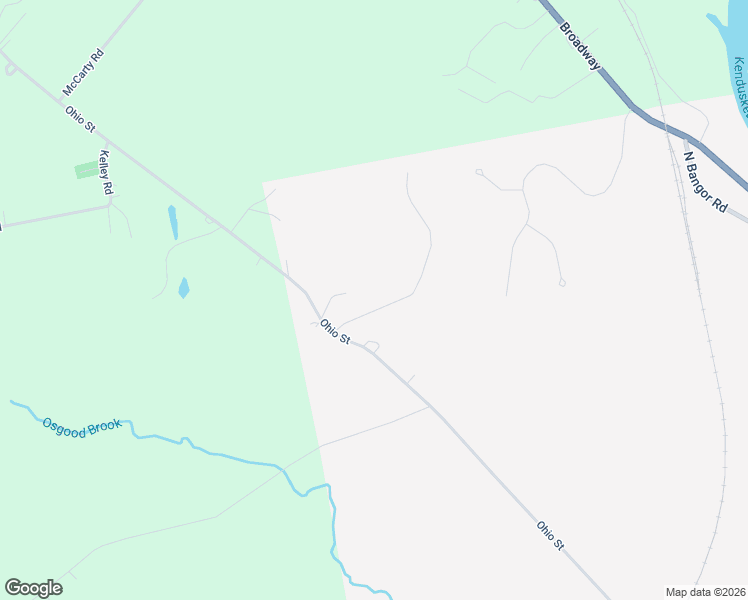 map of restaurants, bars, coffee shops, grocery stores, and more near 54 Pine Ledge Road in Bangor