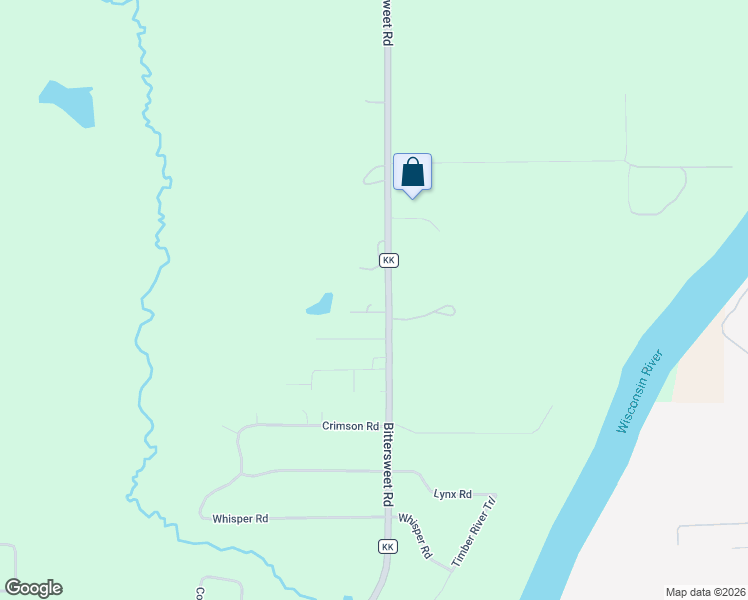map of restaurants, bars, coffee shops, grocery stores, and more near 219797 County Road KK in Wausau