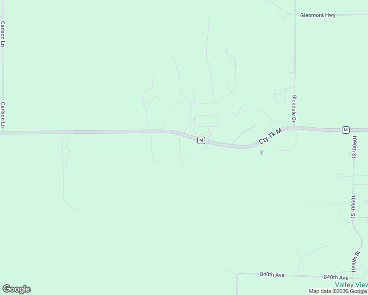 map of restaurants, bars, coffee shops, grocery stores, and more near W11150 County Road M in River Falls