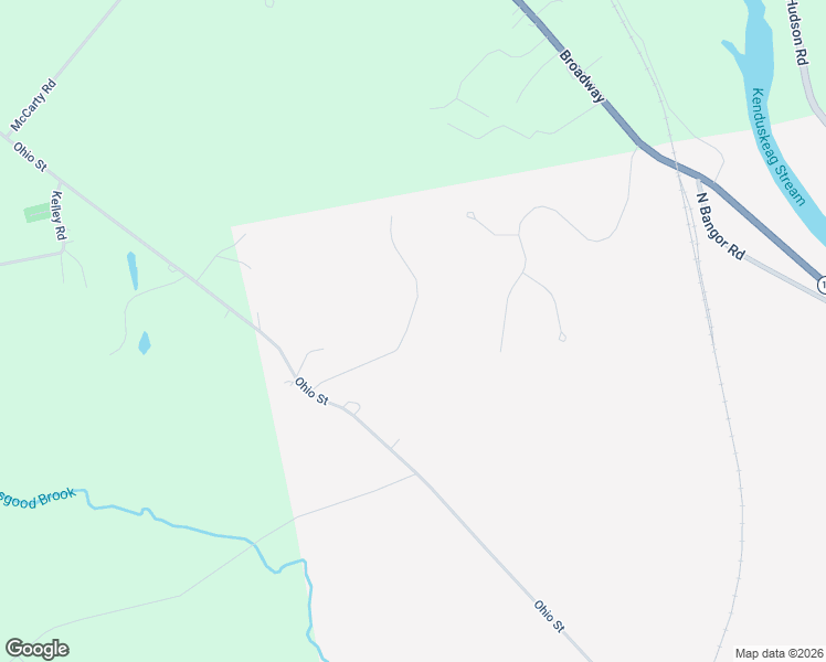 map of restaurants, bars, coffee shops, grocery stores, and more near 51 Pine Ledge Road in Bangor