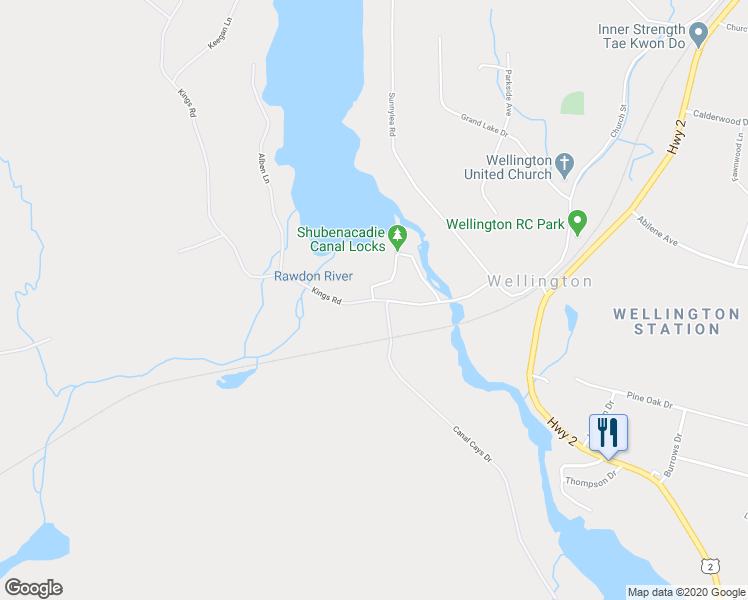 map of restaurants, bars, coffee shops, grocery stores, and more near 81 Kings Road in Wellington