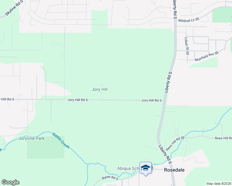 map of restaurants, bars, coffee shops, grocery stores, and more near 1821 Jory Hill Road South in Salem