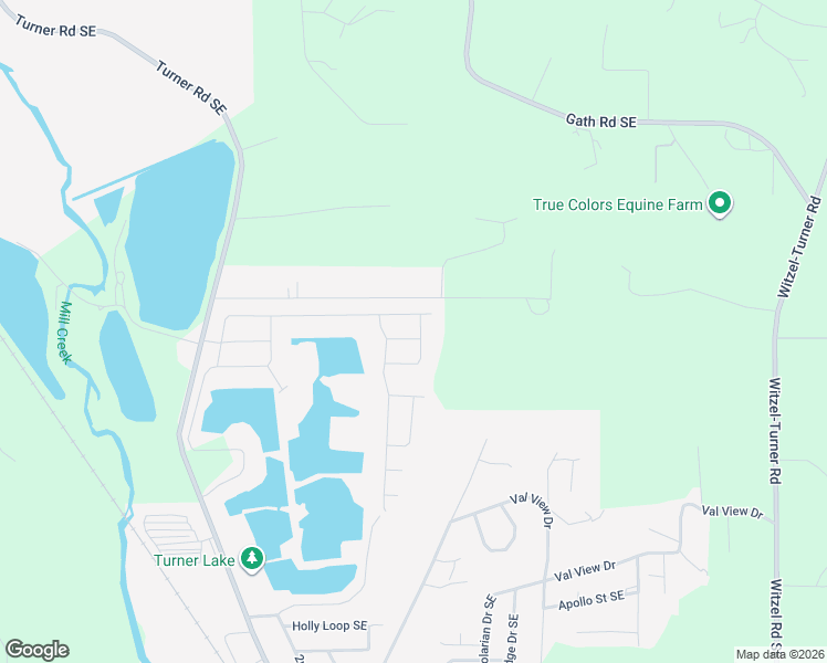 map of restaurants, bars, coffee shops, grocery stores, and more near 5310 Ella Street Southeast in Turner
