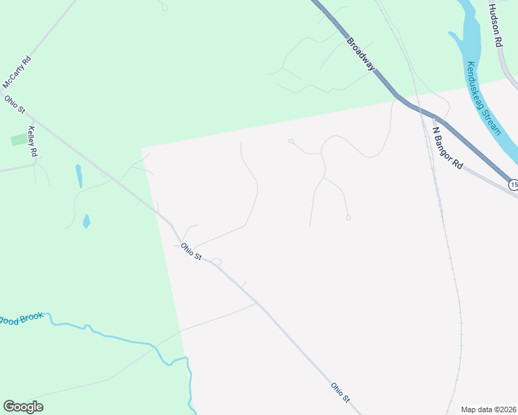 map of restaurants, bars, coffee shops, grocery stores, and more near 51 Pine Ledge Road in Bangor