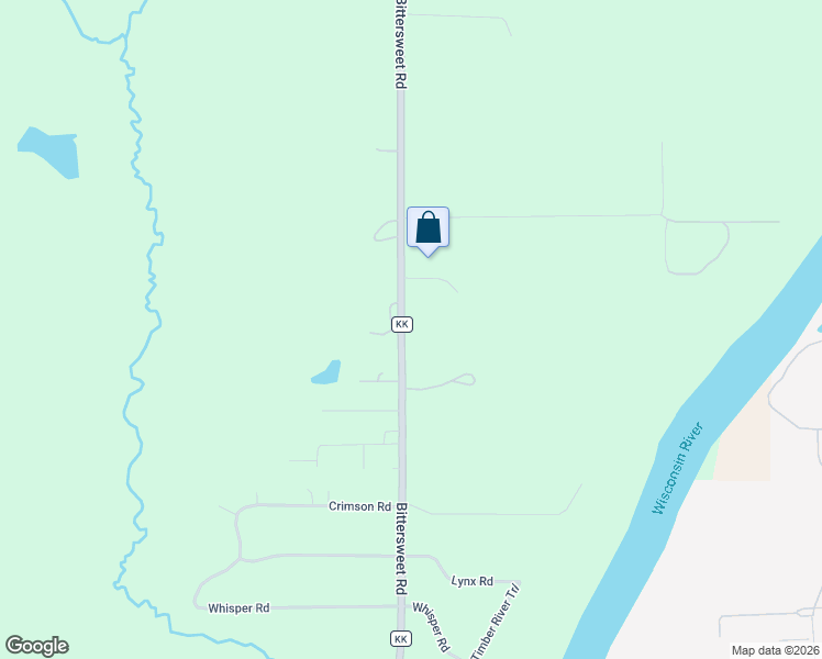 map of restaurants, bars, coffee shops, grocery stores, and more near 219797 County Road KK in Wausau