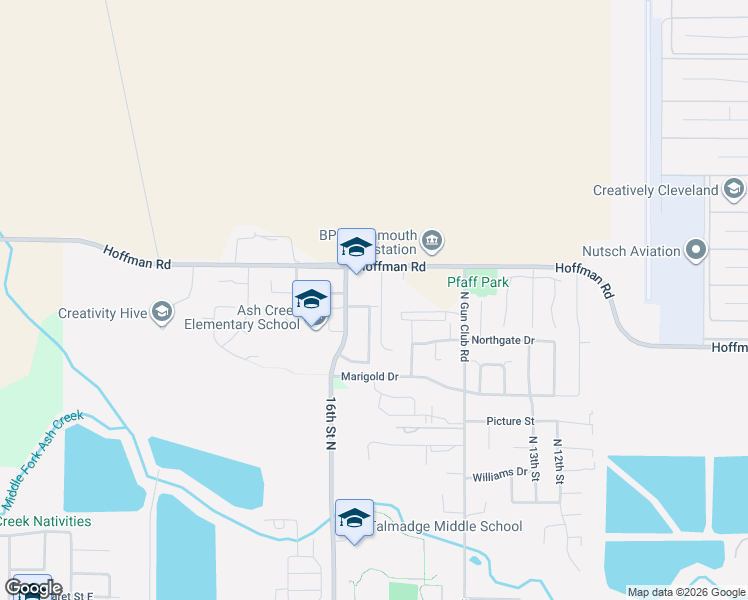 map of restaurants, bars, coffee shops, grocery stores, and more near 1383 Ridgeview Street in Monmouth