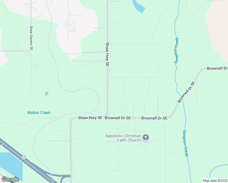 map of restaurants, bars, coffee shops, grocery stores, and more near 9332 Friendly Acres Road Southeast in Aumsville