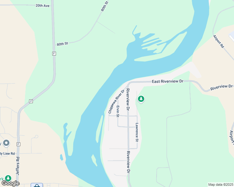 map of restaurants, bars, coffee shops, grocery stores, and more near 3808 Chippewa River Drive in Eau Claire