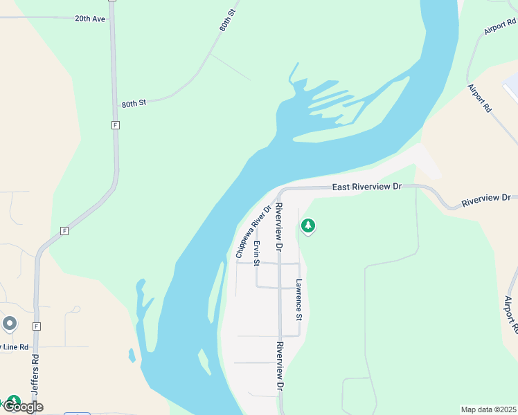 map of restaurants, bars, coffee shops, grocery stores, and more near 3808 Chippewa River Drive in Eau Claire
