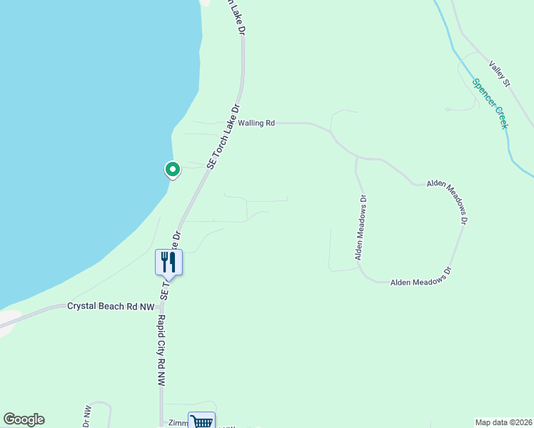 map of restaurants, bars, coffee shops, grocery stores, and more near 9535 Serenity Trail in Alden